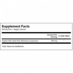 SWANSON Red Yeast Rice Cardiovascular Health 60 caps.