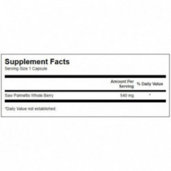 SWANSON Saw Palmetto 540mg Prostate Health 100 capsules