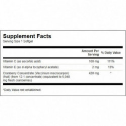 SWANSON Super Strength Cranberry Urinary Tract Health 60 caps.