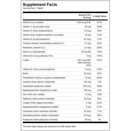 SWANSON Multivitamin without Iron 130 capsules