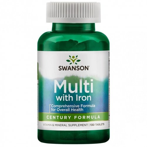 SWANSON Multivitamin with Iron 130 capsules