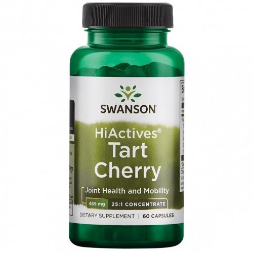 SWANSON HiActives Tart Cherry 465mg Joint Health and Mobility 60 caps.