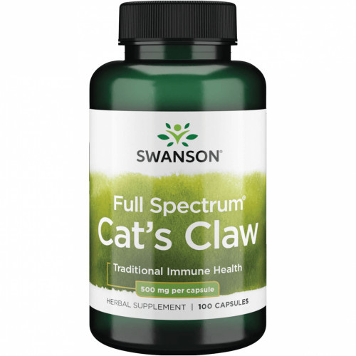 SWANSON Full Spectrum Cats Claw 500mg Traditional Immune Health 100 capsules