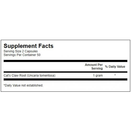 SWANSON Full Spectrum Cats Claw 500mg Traditional Immune Health 100 capsules