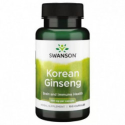 SWANSON Korean Ginseng 500mg Brain and Immune Health 100 capsules