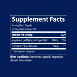 Trace Minerals Magnesium Glycinate 120mg 180 capsules