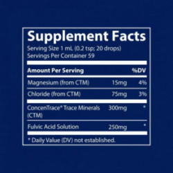 Trace Minerals Fulvic Acid 250mg 59ml