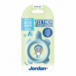 Jordan Teether and Training Toothbrush Extra Soft Pink