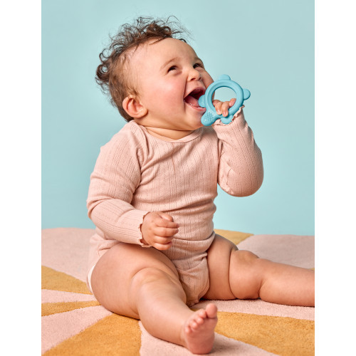 Jordan Teether and Training Toothbrush Extra Soft Pink