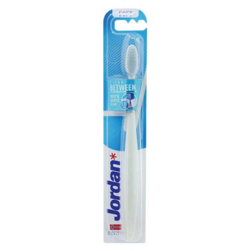 Jordan Clean Between Soft Toothbrush Blue