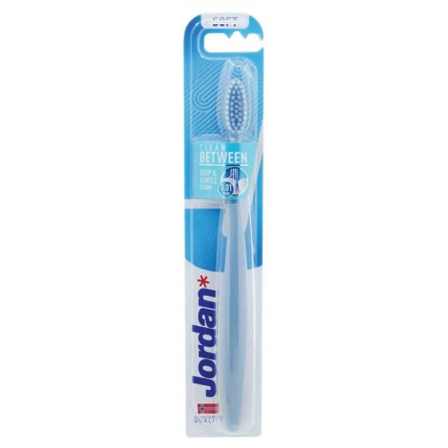 Jordan Clean Between Soft Toothbrush Blue