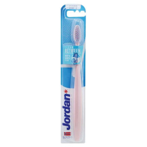 Jordan Clean Between Soft Toothbrush Blue