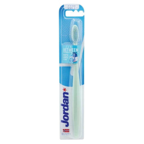 Jordan Clean Between Soft Toothbrush Blue