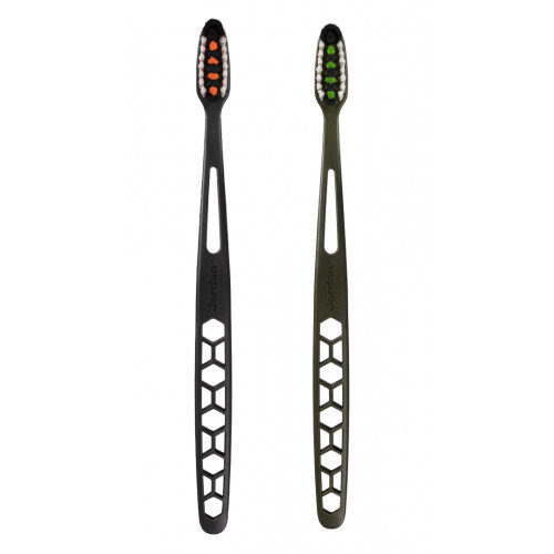 Jordan Ultralite 1+1 Toothbrush Medium Green + Black