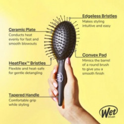 WetBrush Easy Blowout Brush Detangle, Blow-dry & Heat Style Hair Brush 1pcs