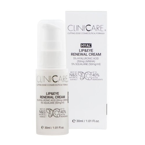 Cliniccare Hyal + Lip & Eye Renewal Cream 30ml