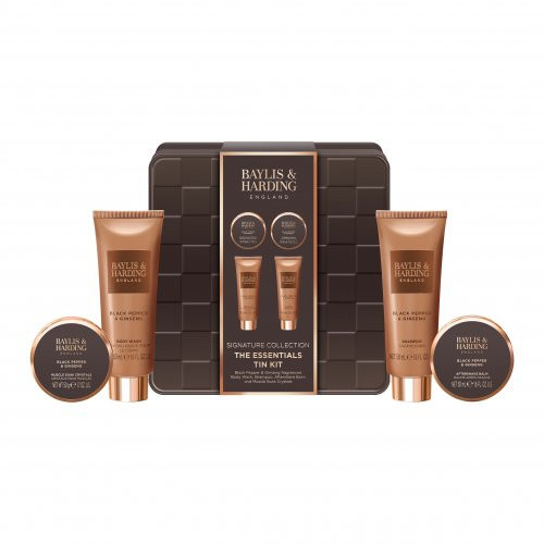 Baylis & Harding Black Pepper & Ginseng Men's The Essentials Tin Kit Gift Set