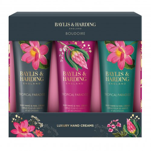 Baylis & Harding Boudoire Luxury Tropical Paradise Hand Cream Set 3x50ml