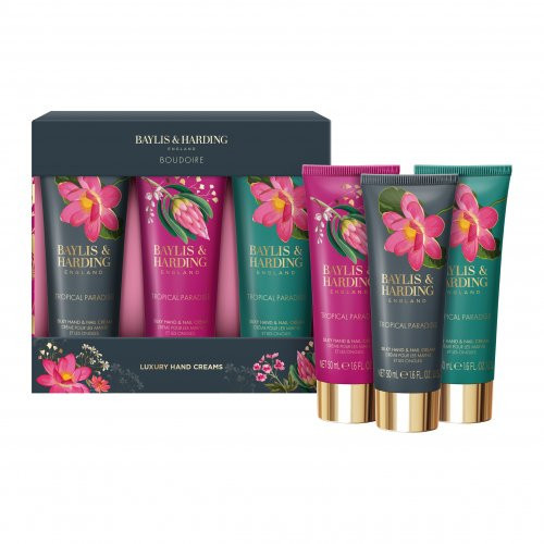 Baylis & Harding Boudoire Luxury Tropical Paradise Hand Cream Set 3x50ml