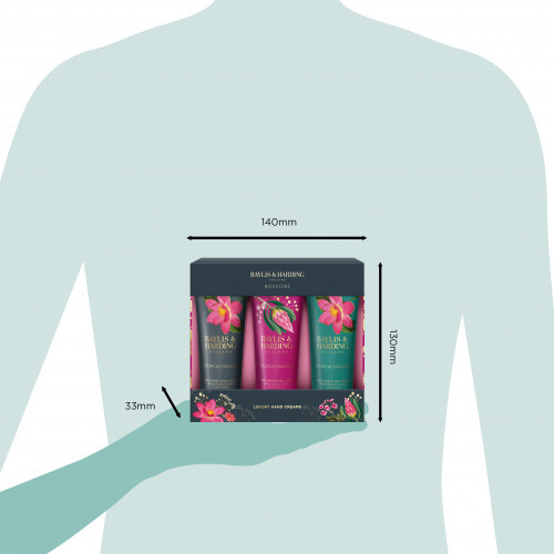 Baylis & Harding Boudoire Luxury Tropical Paradise Hand Cream Set 3x50ml