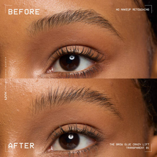 NYX Professional Makeup The Brow Glue Crazy Lift Brow Lamination Gel Clear