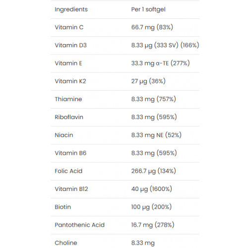 VPLab Nutrition Ultra Women's Multivitamin Formula in Softgels 90 capsules