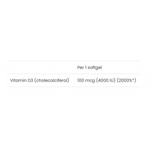 VPLab Nutrition UltraVit Vitamin D3 4000 IU 120 capsules
