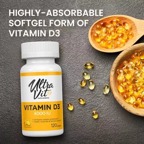 VPLab Nutrition UltraVit Vitamin D3 4000 IU 120 capsules