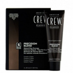 American Crew Precision Blend Natural Gray Hair Coverage Natural Braun 4-5 3x40ml
