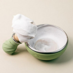 Leaf Shave Shave Bowl & Brush Black