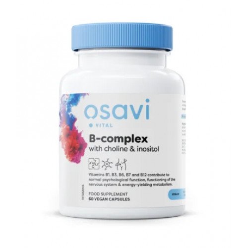 Osavi B-Complex with Choline & Inositol 60 caps.