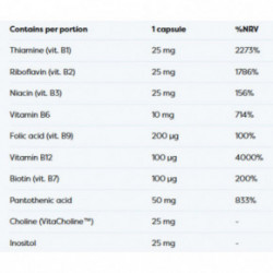 Osavi B-Complex with Choline & Inositol 60 caps.