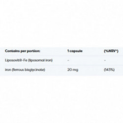 Osavi Liposomal Iron 20 mg 60 caps.