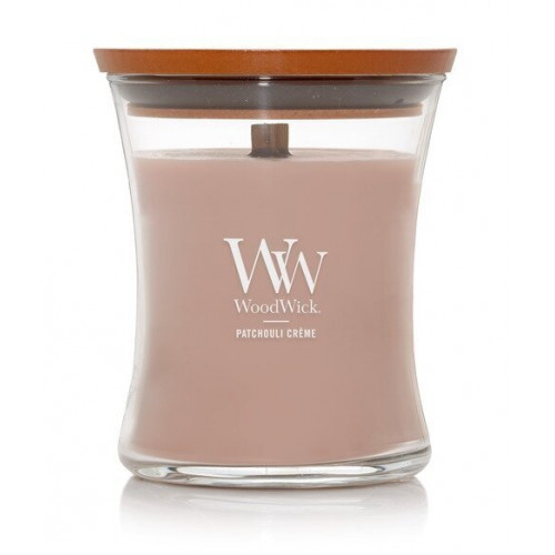 WoodWick Patchouli Creme Candle Medium