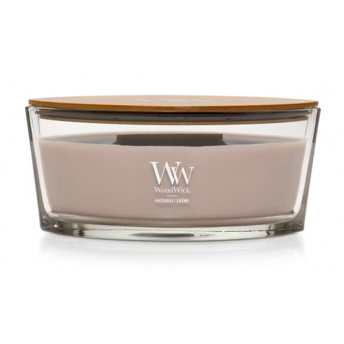 WoodWick Patchouli Creme Candle Medium