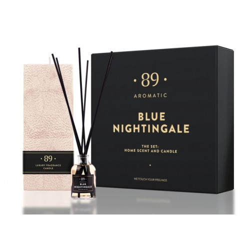 Aromatic 89 Home Fragrance & Perfumed Candle Set Blue Nightingale