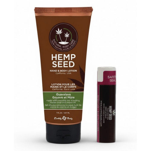 Hemp Seed Lip Balm and Hand & Body Lotion Set