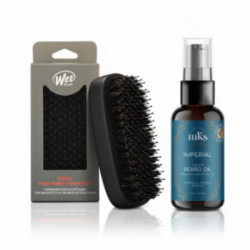 KlipShop Beard Oil and Palm Brush Set for Men