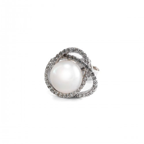 Nilly Silver Earrings With Pearls (Ag925) KS267127