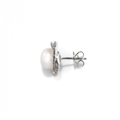 Nilly Silver Earrings With Pearls (Ag925) KS267127