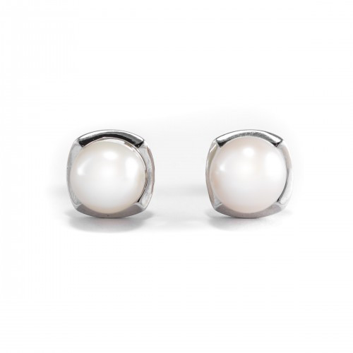 Nilly Silver Earrings With Pearls (Ag925) KS873130