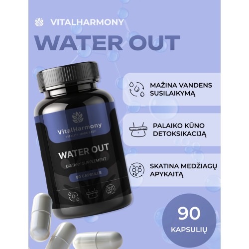 Vitalharmony Water Out Dietary Supplement 90 capsules