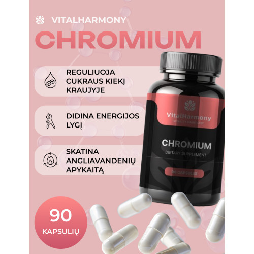 Vitalharmony Chromium Dietary Supplement 90 capsules