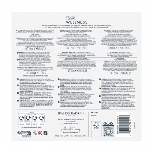 Baylis & Harding Wellness Luxury Candlelit Bathing Gift Set