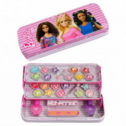 Barbie Makeup Tin with 3 Folding Trays 1pcs
