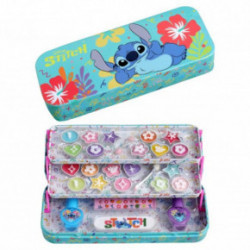 Disney Stitch Makeup Tin with 3 Folding Trays 1pcs