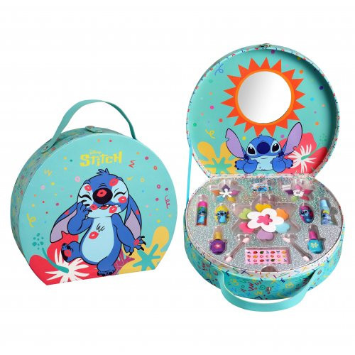 Disney Stitch Round Makeup Case 1pcs