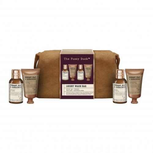 Baylis & Harding The Fuzzy Duck Bergamot, Hemp & Sandalwood Men's Luxury Wash Bag Gift Set