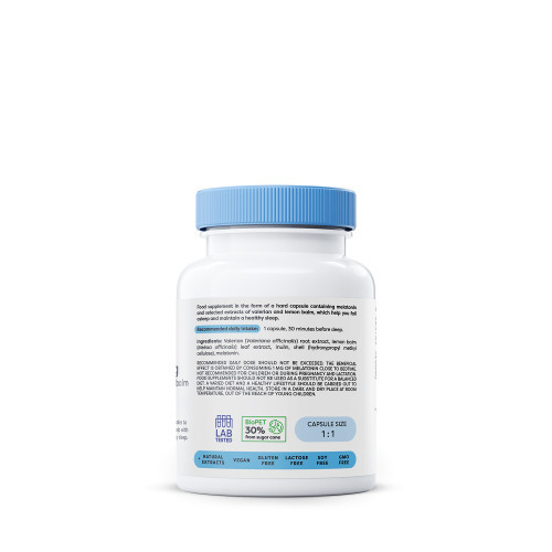 Osavi Melatonin with Valerian & Lemon Balm 1mg 120 capsules