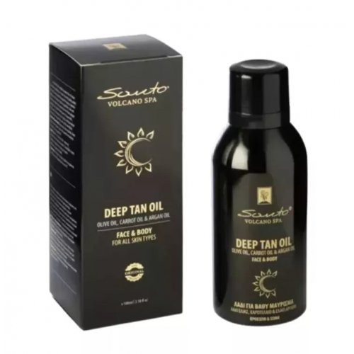 Santo Volcano Spa Deep Tan Oil Face & Body 100ml